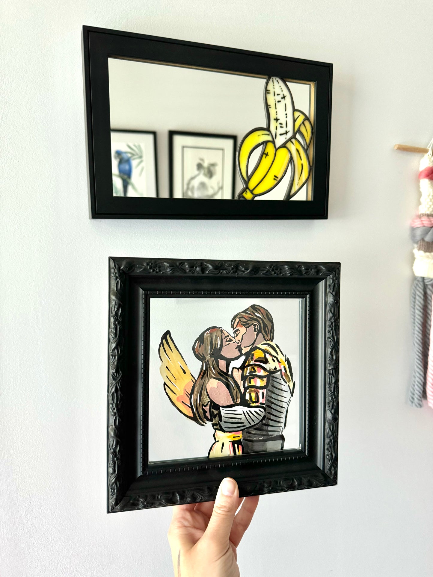 In Fair Verona Glass Painting Framed