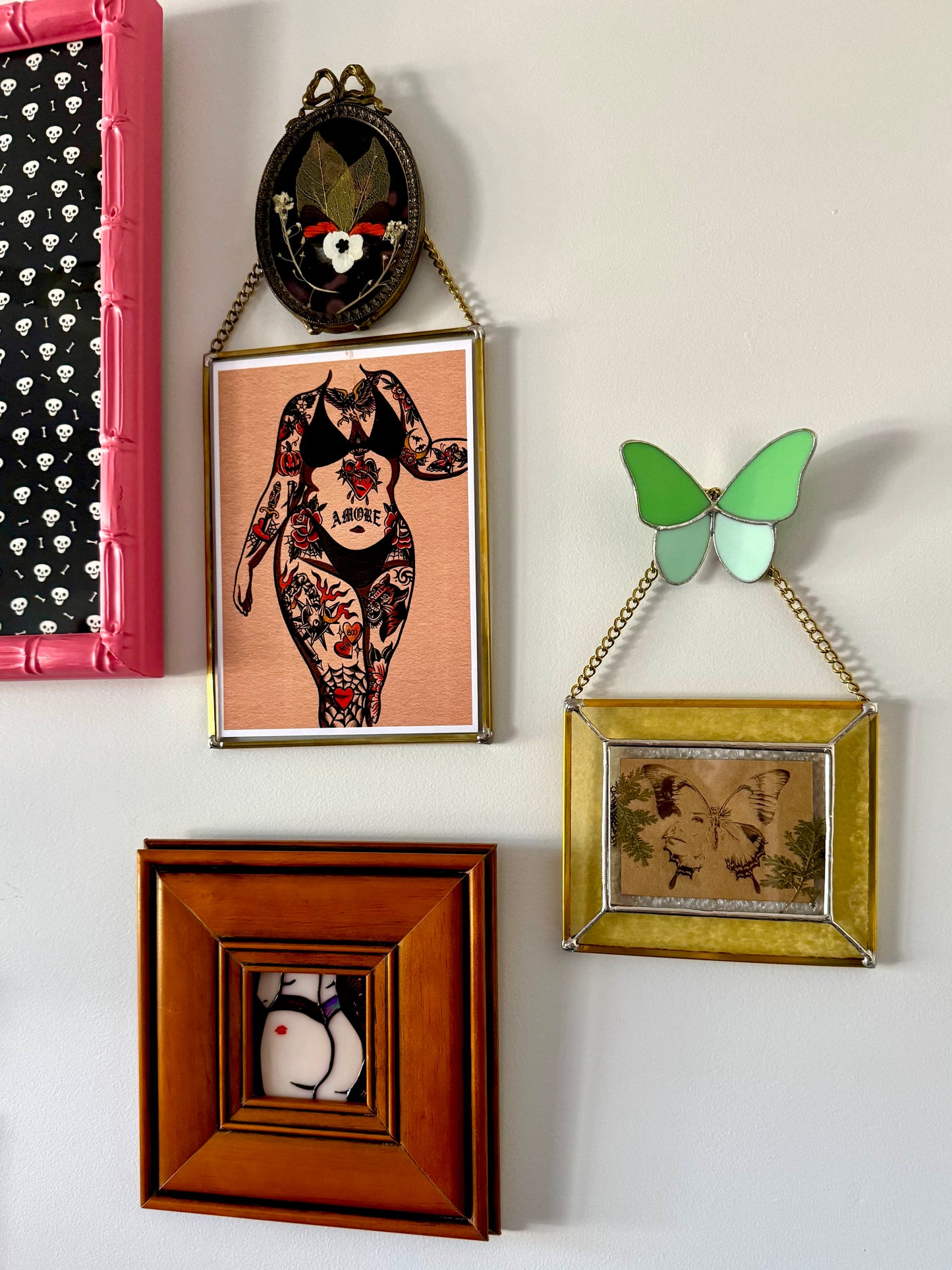 Large Halloween Wallflower Butterfly Mint Green