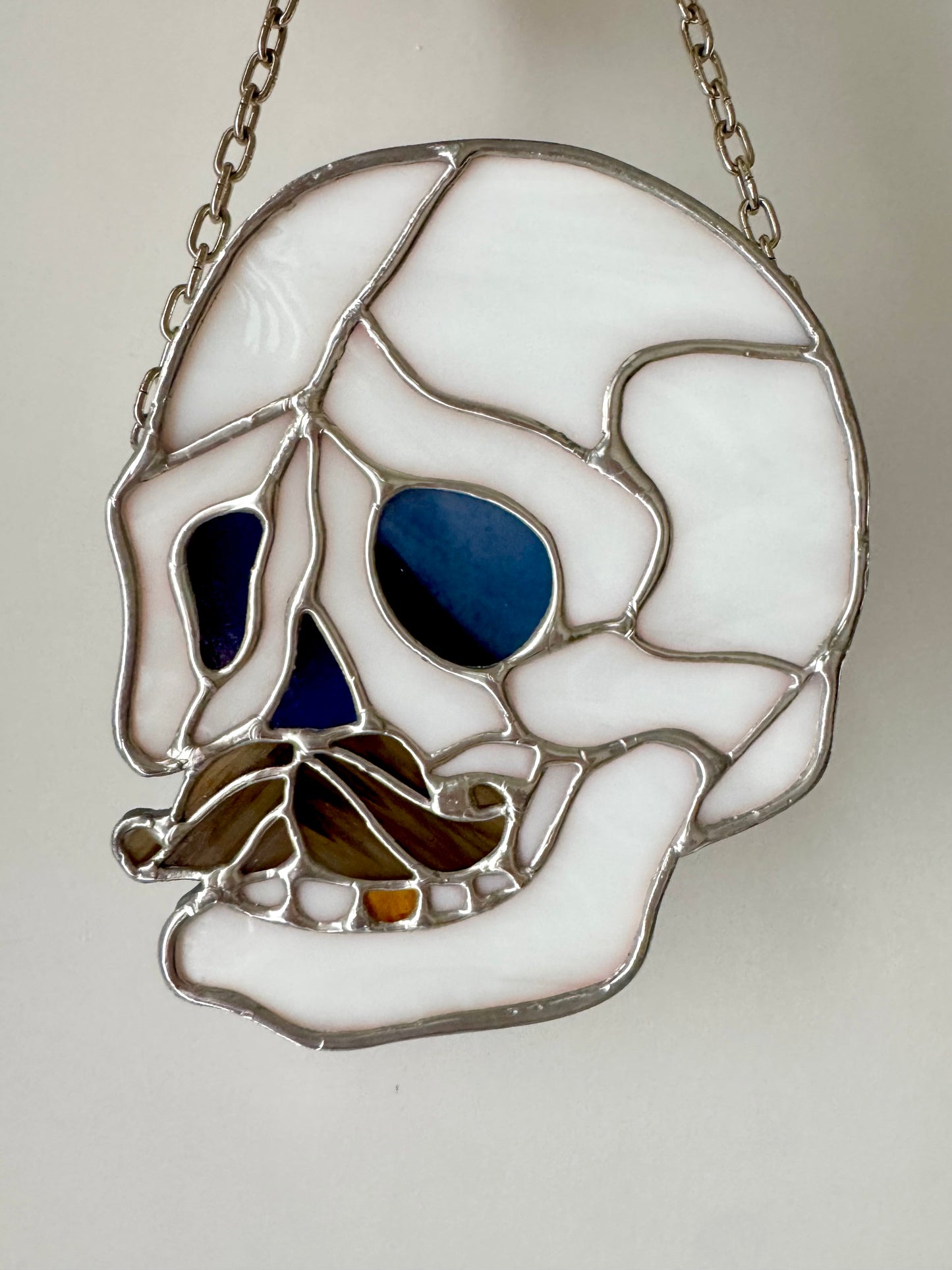 Trad skull with Moustache