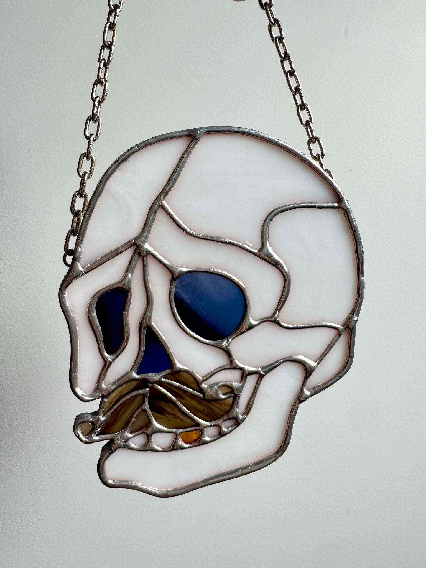 Trad skull with Moustache