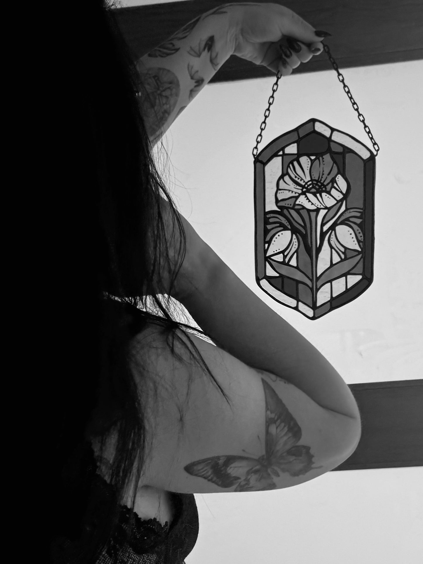 Blue Borderline Antique Panel