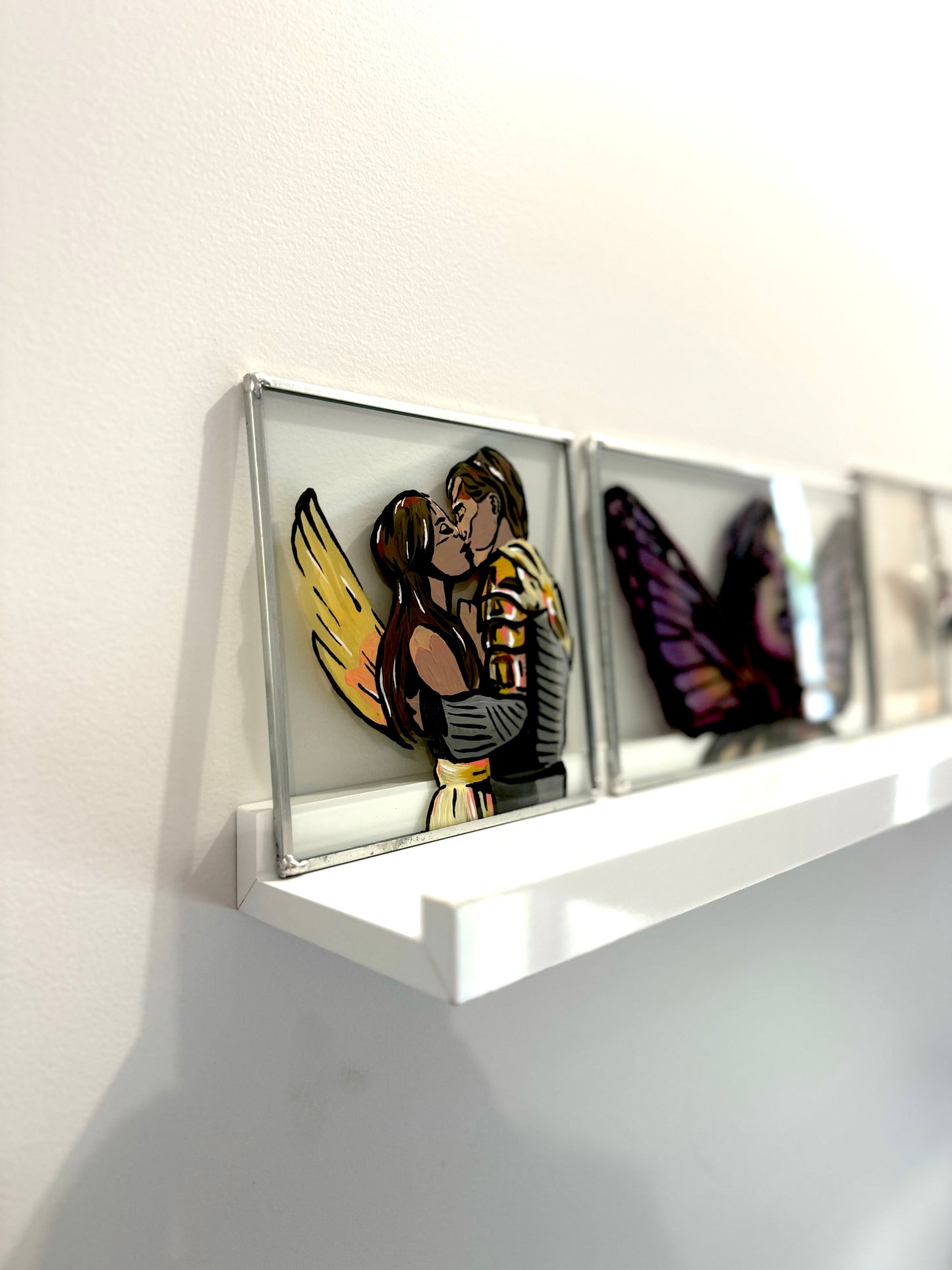 In Fair Verona Glass Painting Framed