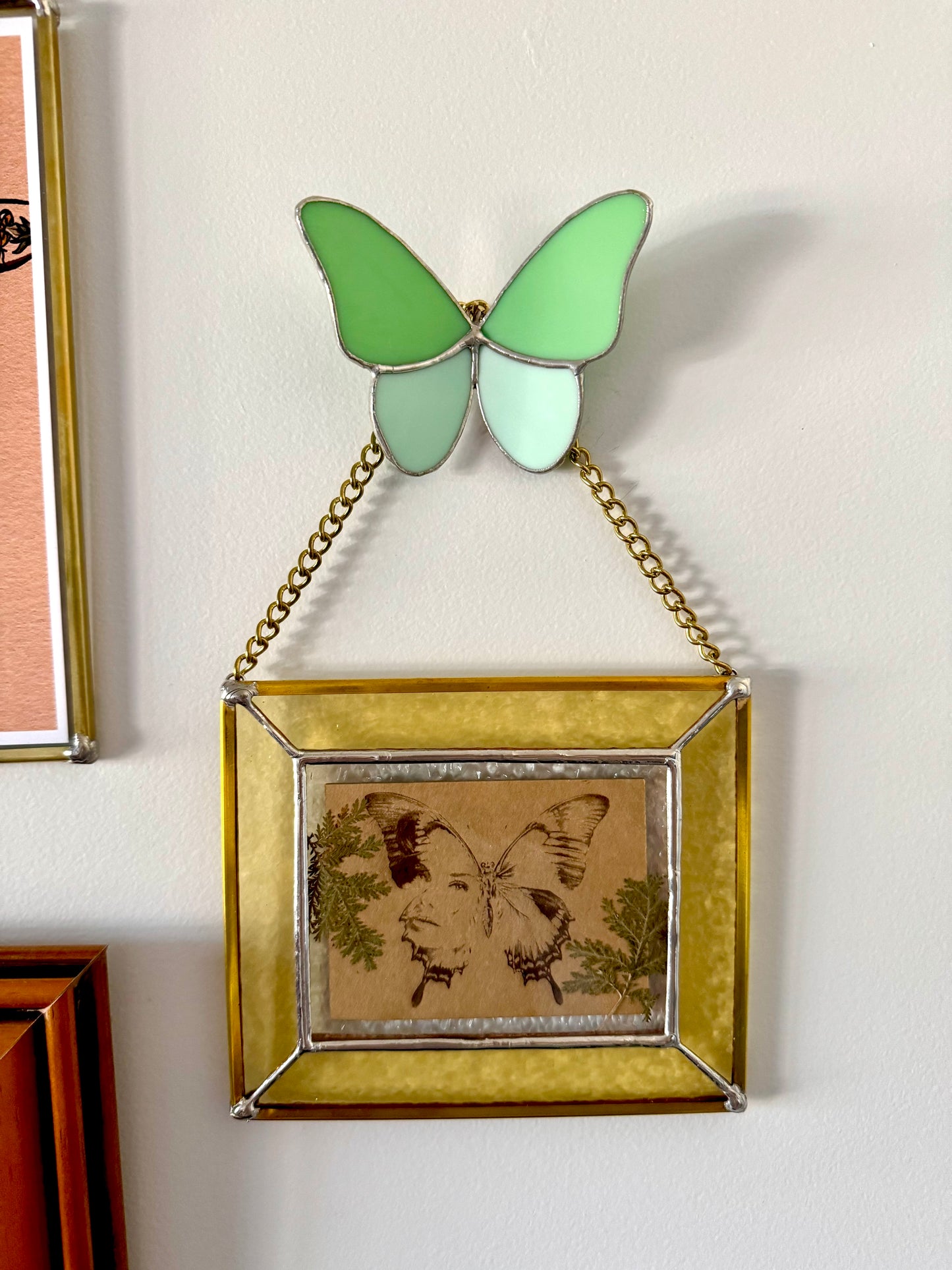 Large Halloween Wallflower Butterfly Mint Green