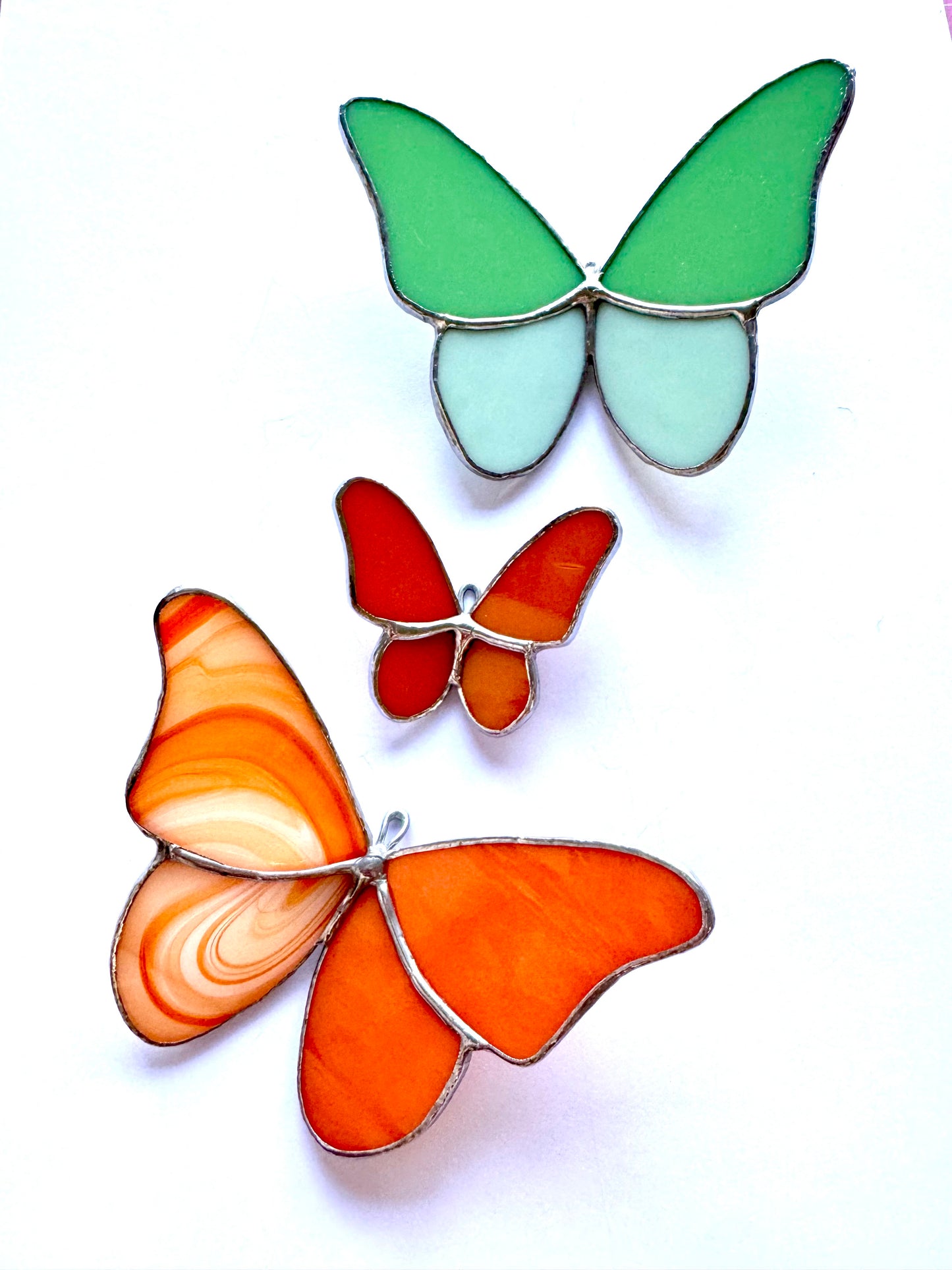 Halloween Wallflower Butterfly Orange Swirl