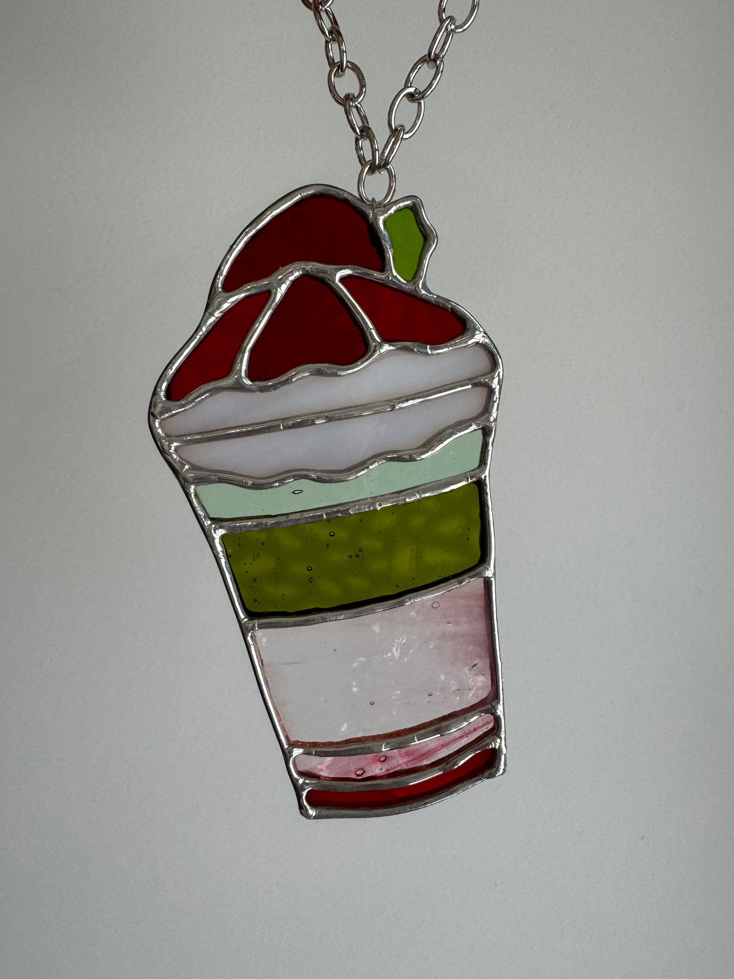 Strawberry Matcha Suncatcher