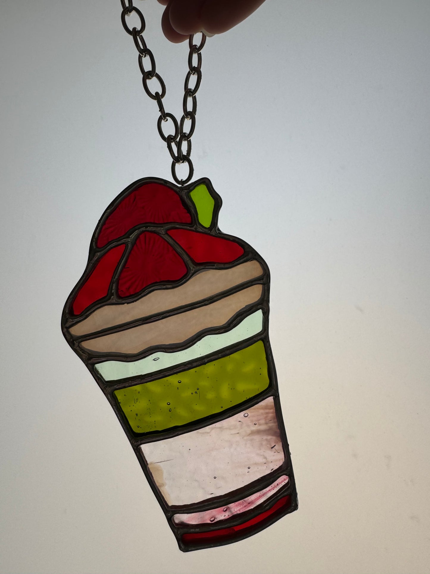 Strawberry Matcha Suncatcher