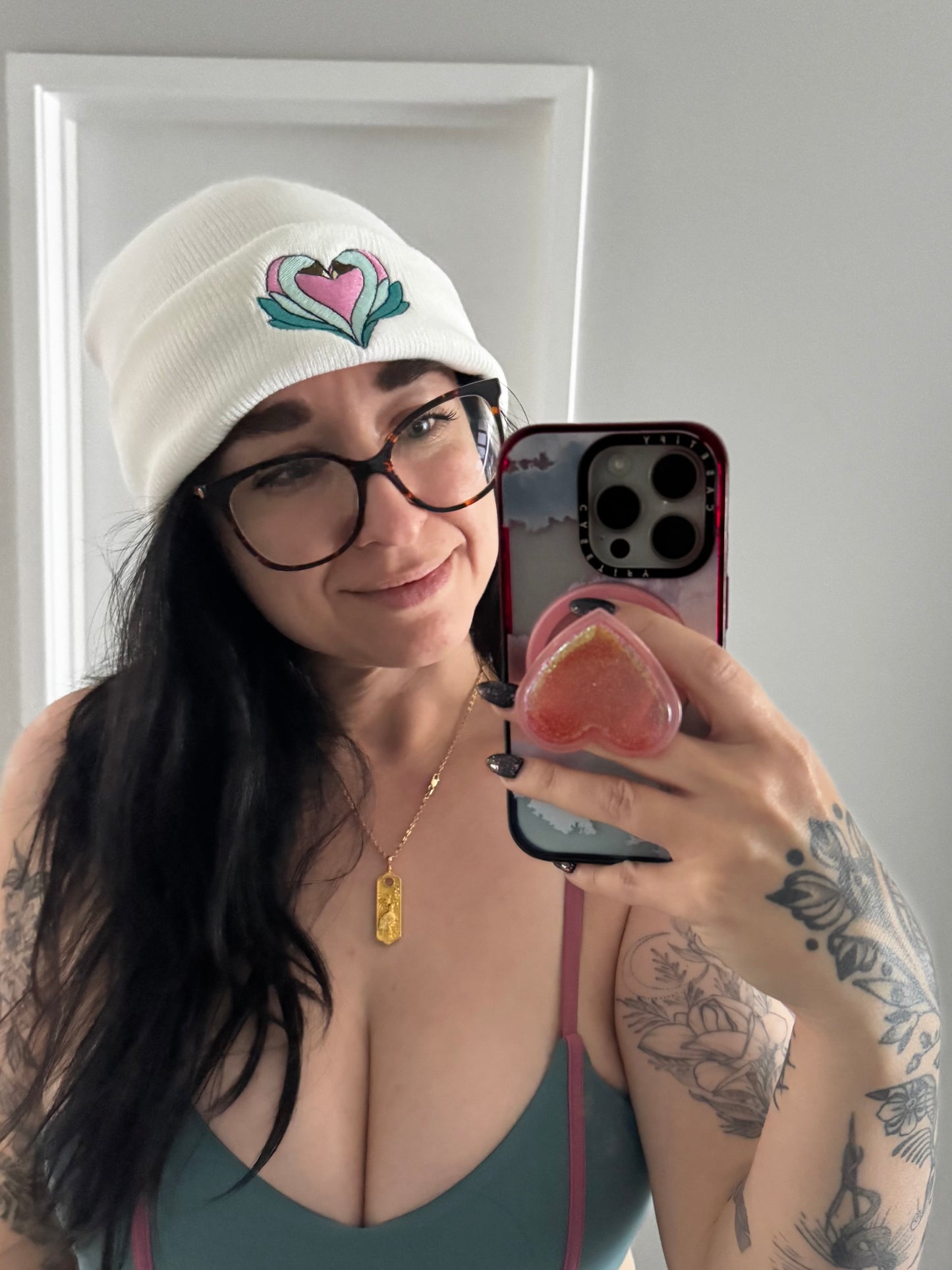 Embroidered SwanLovers Beanie
