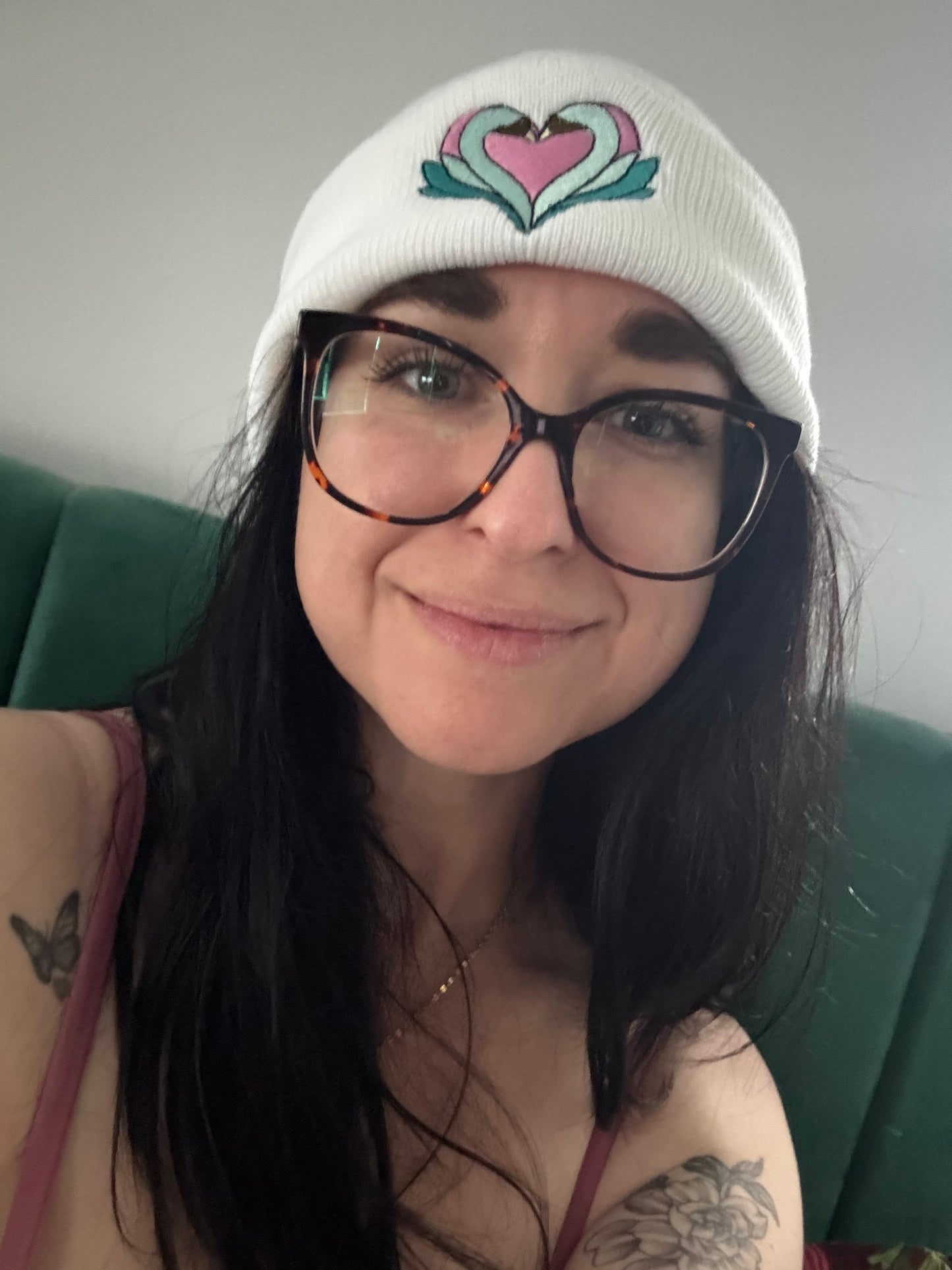Embroidered SwanLovers Beanie