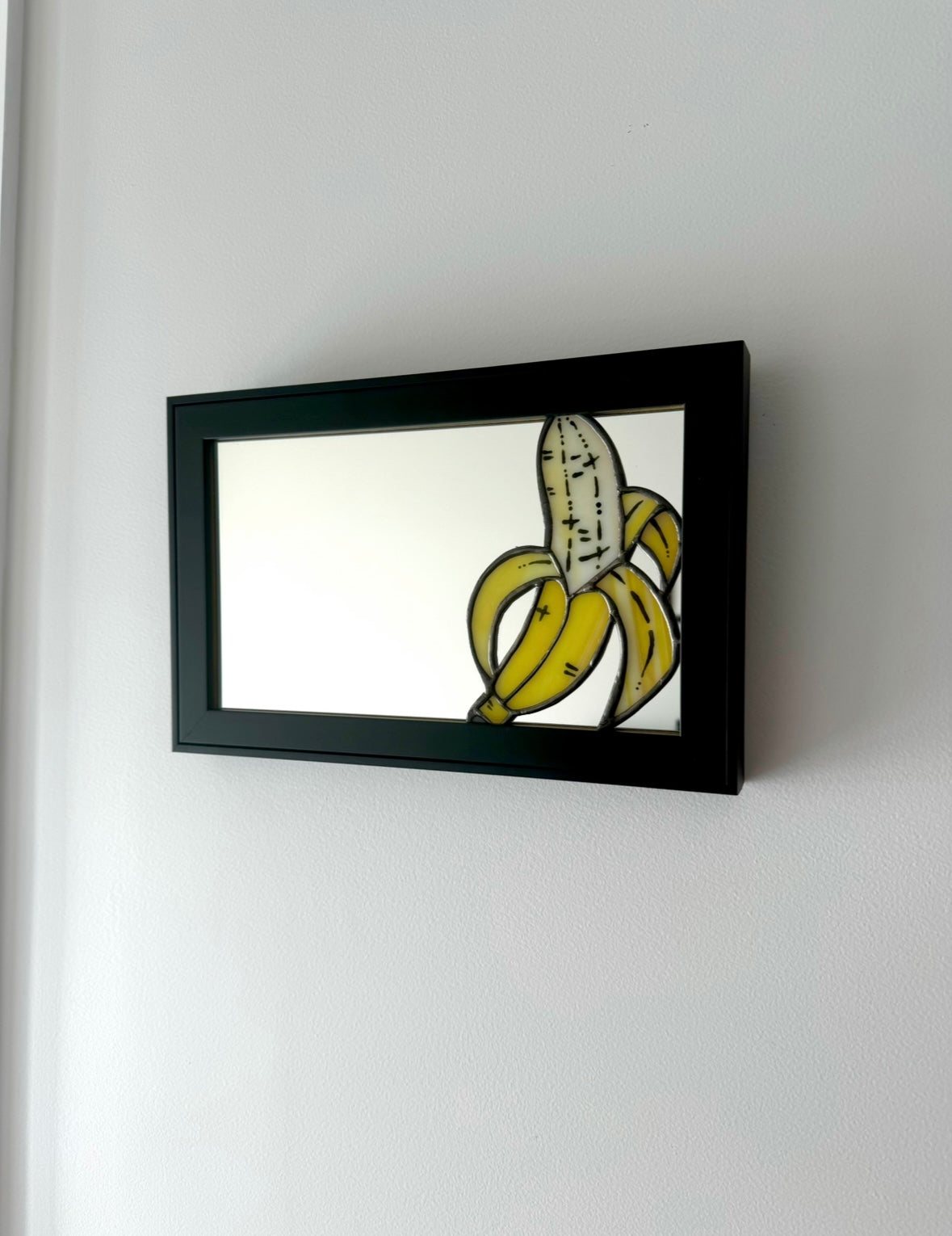 Banana Pop Mirror Framed