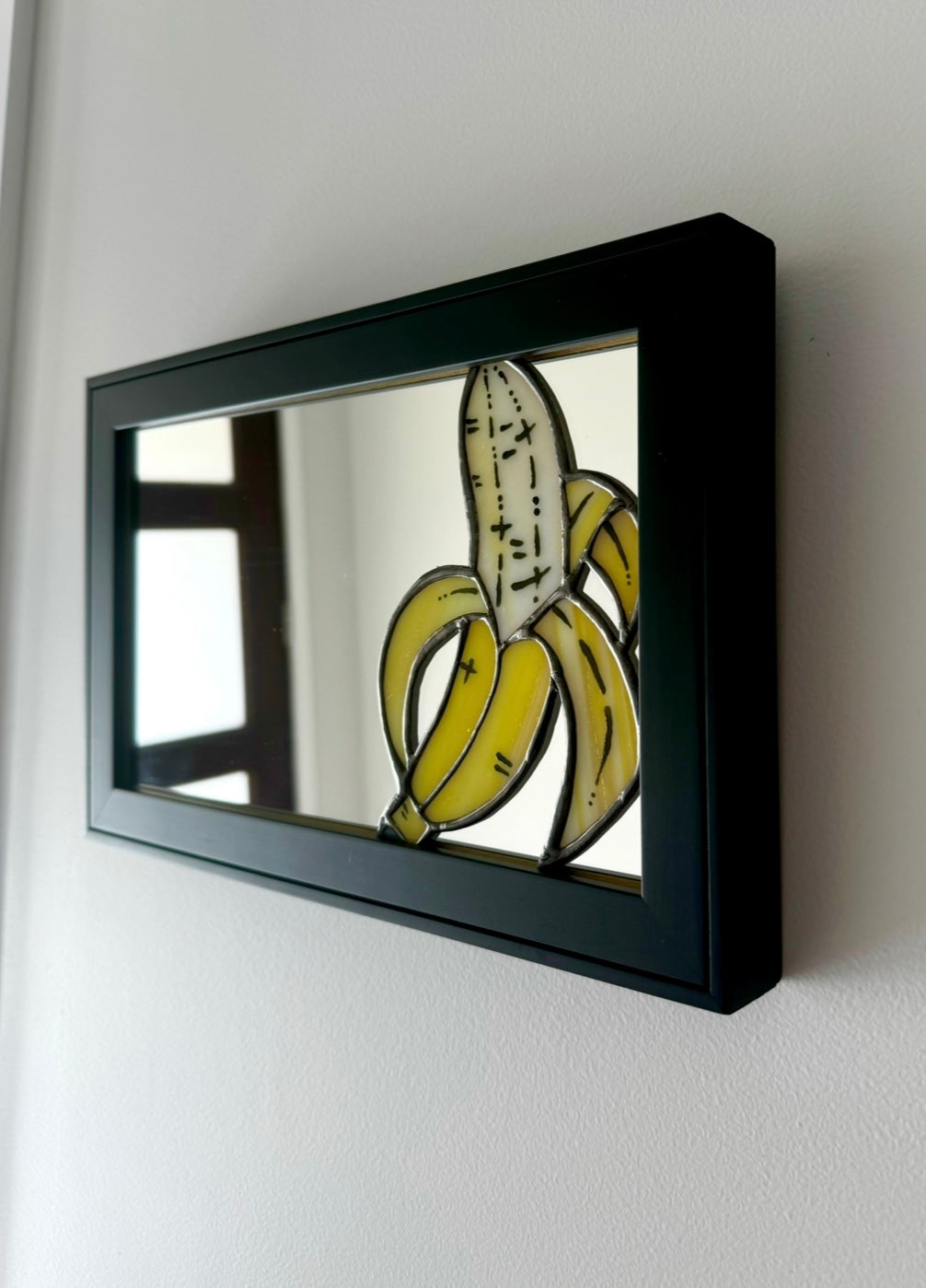 Banana Pop Mirror Framed